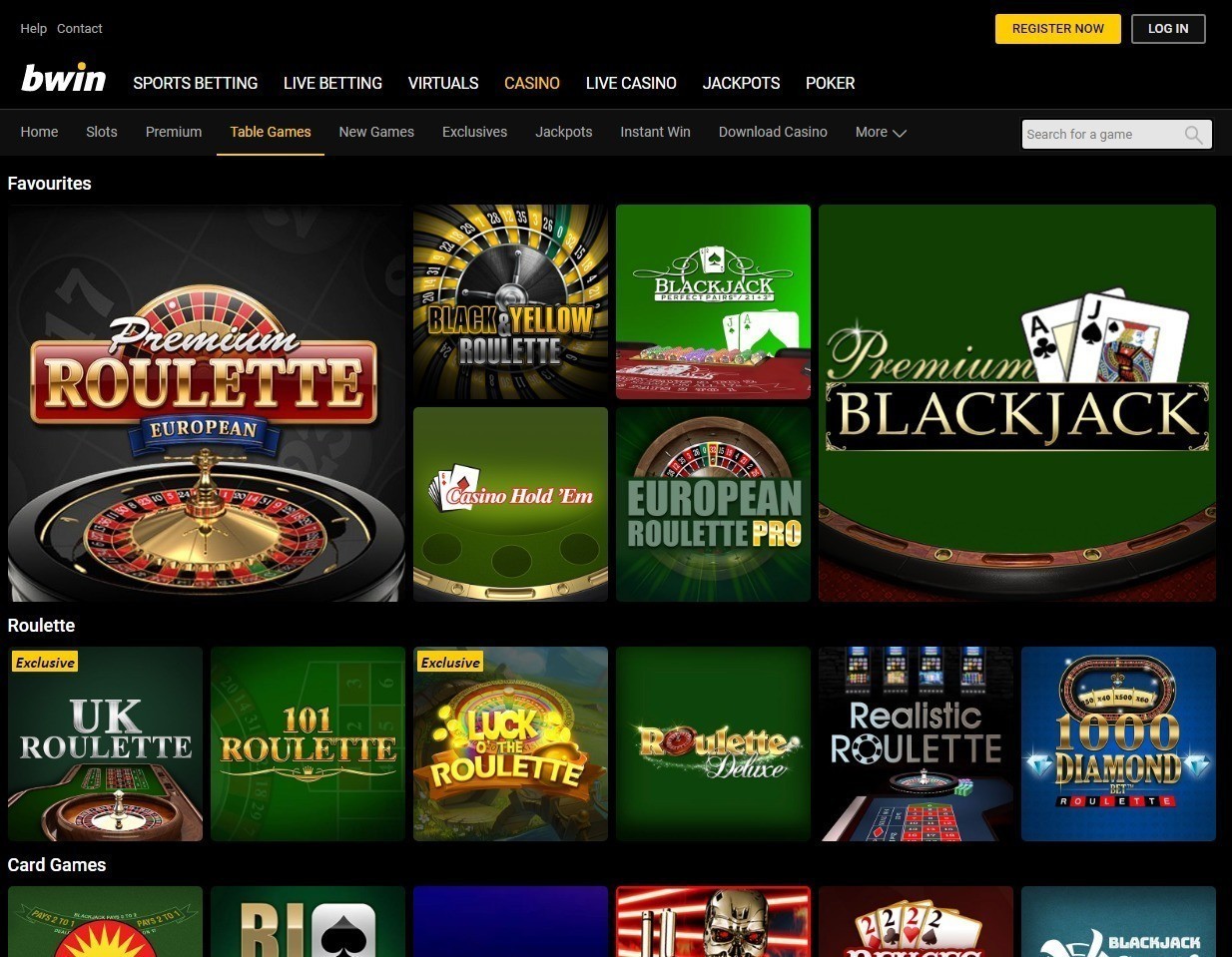 Poker Bwin casino